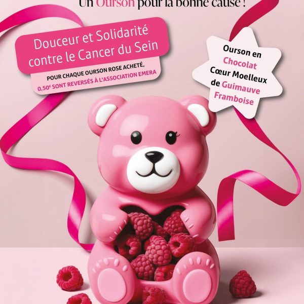 Un ourson rose pour la bonne cause !